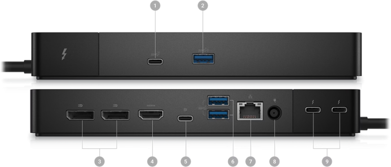Dell Thunderbolt Dock – WD22TB4 Portlar