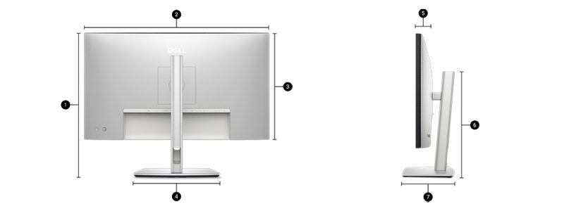 Dell UltraSharp 27 4K Thunderbolt Hub Monitor - U2725QE Boyutlar
