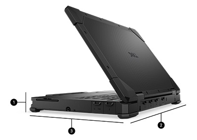 DELL Pro Rugged 14 Notebook Boyutlar ve Ağırlık
